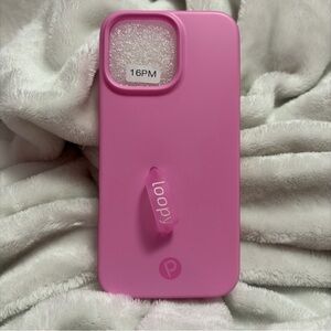 Loopy Case Pink Phone Case for 16 pro mac